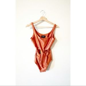Samantha Pleet NWT Copper One Piece Bathing Suit